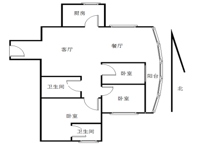锦辉国际花园3居地铁电梯满五